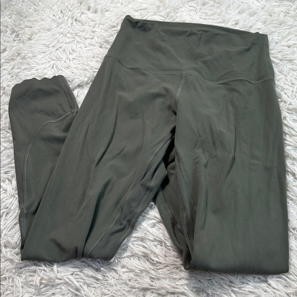 Lululemon Align Scalloped Hem High-Rise Pant 25" Grey Sage